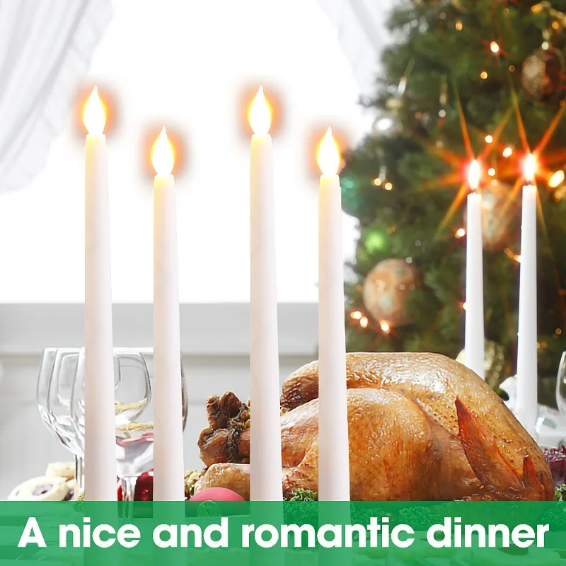 20/1Pcs LED Flameless Electronic Candles Flashing Lamp Battery Powered Diy Birthday Party Wedding Home Table Decoration Candles