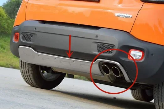 

For Jeep Renegade 2016-2021 stainless steel Front and rear bumper protection plates guard plate protection car accessories