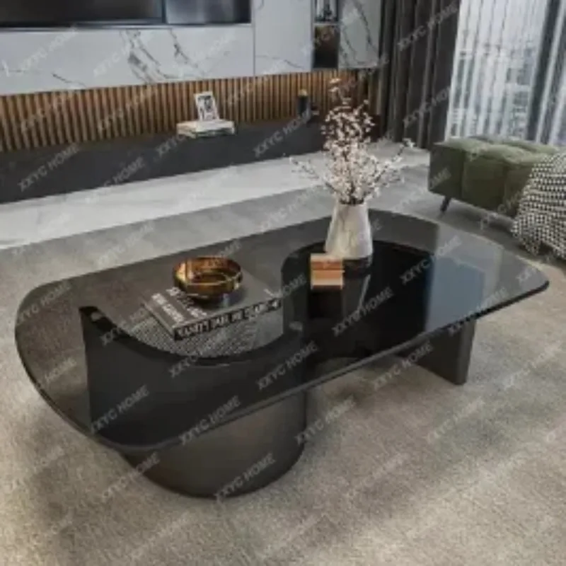 XX Luxury Coffee Table Modern Glass Premium Minimalist Coffee Table Elegant Beauty Table De Salon Basse Home Furnitureft