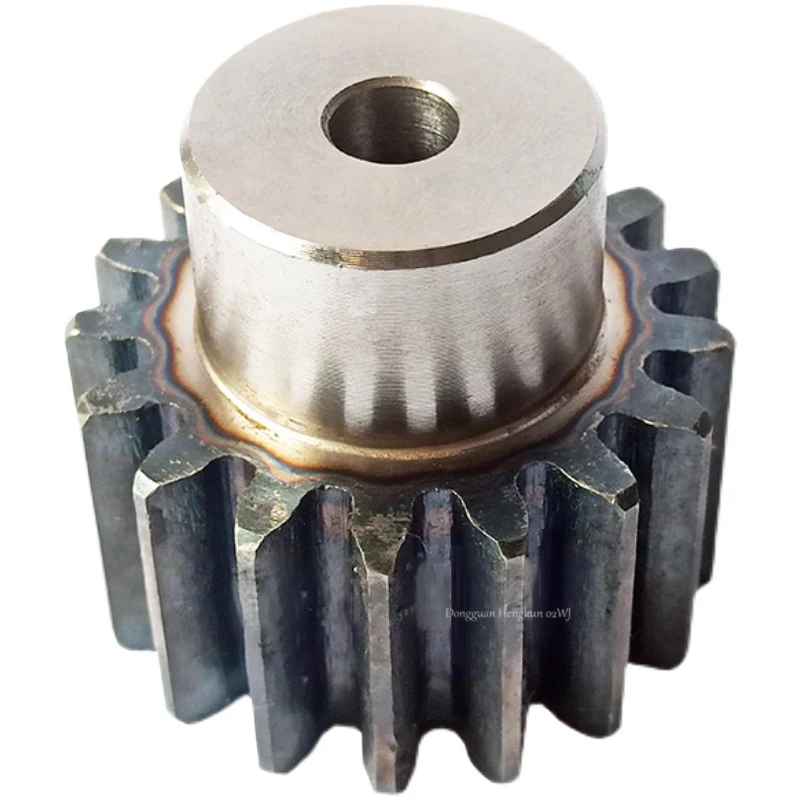 1Pc 45# Steel 3 Mold Spur Gear Pinion Motor Convex Table Gear 15Teeth/16/17/18/19-40 Teeth Thickness 30mm Total Thickness 50mm