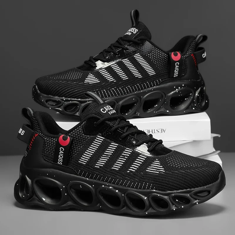 ELUVA  Men Shoes Breathable Sneakers Man Lightweight Non Slip Walking Shoes for Men Sports Outdoor Comfortable Athletic Footwear