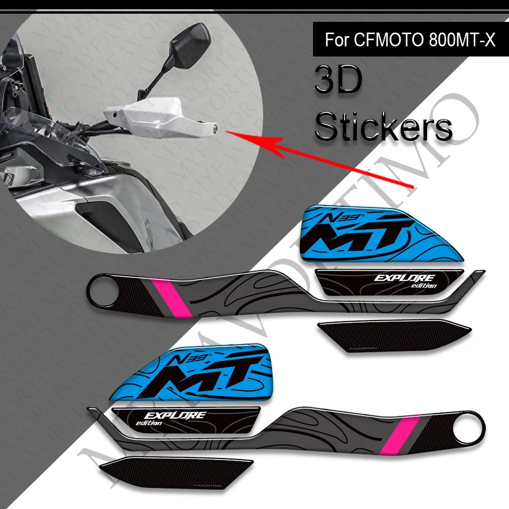 2024 2025 Adventure Bike Protector Tank Pad Grips Kit Knee Fairing Fender Stickers Decals For CFMoto 800MT-X 800MT 800 MT - X