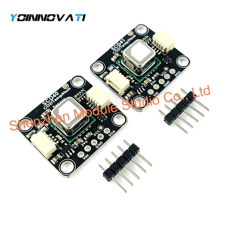 1pcs SCD41 Gas Sensor Module Detects CO2 Carbon Dioxide Temperature and Humidity Sensor I2C Communication SCD40 Gas Sensor Modul