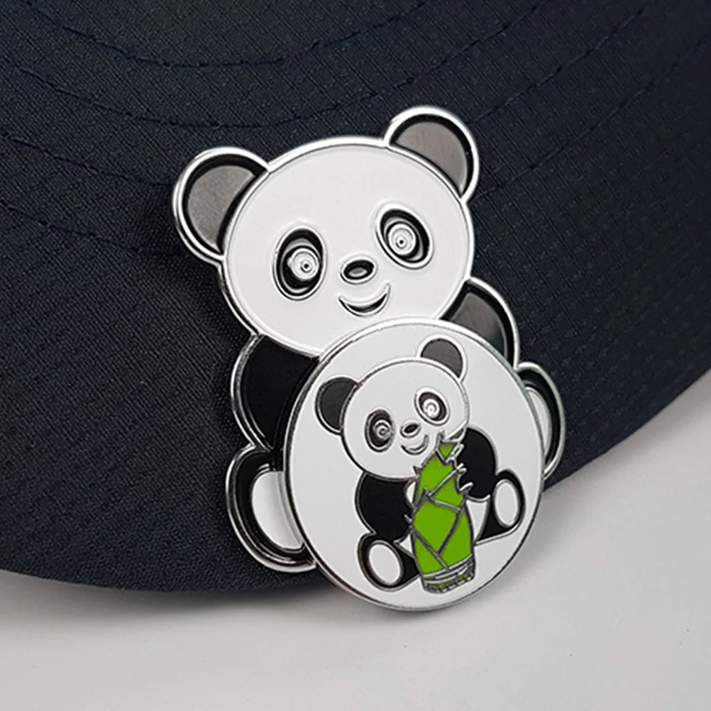 

Panda Golf Hat Clip Marker Clips Decorative Portable Delicate Accessories Convenient