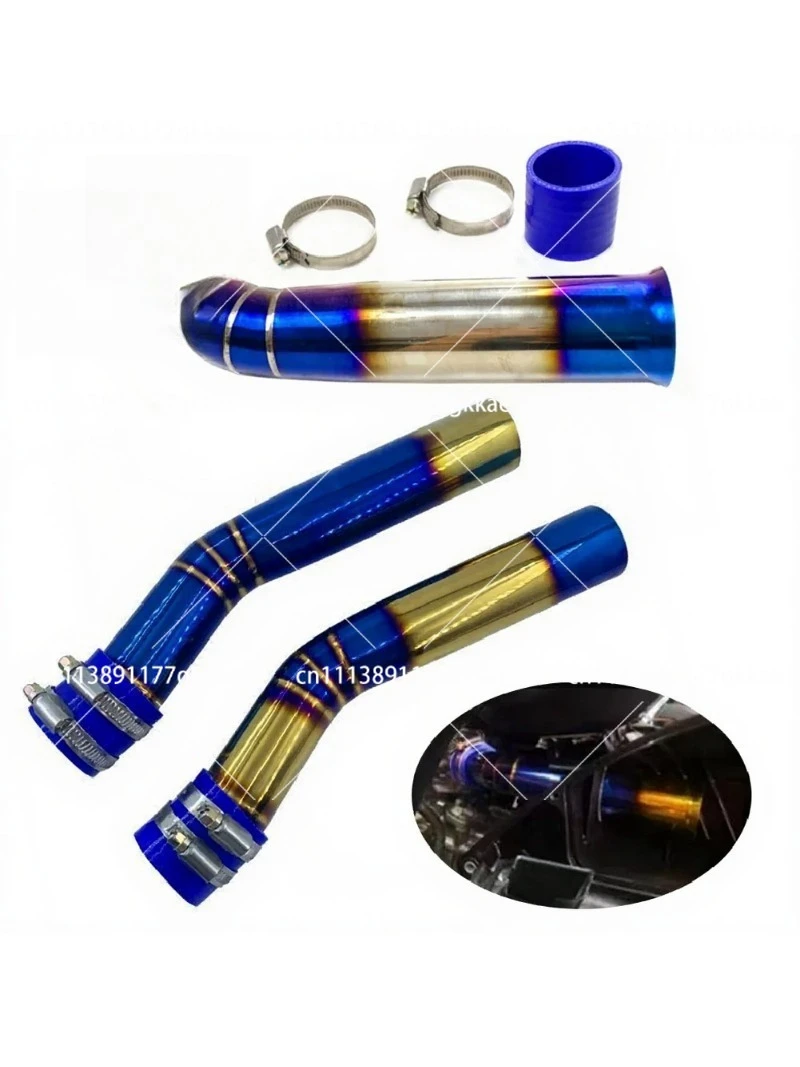 Motorcycle Air Filter Intake Tube Exhaust Pipe Connector for NMAX155 V1 V2 2017-2021