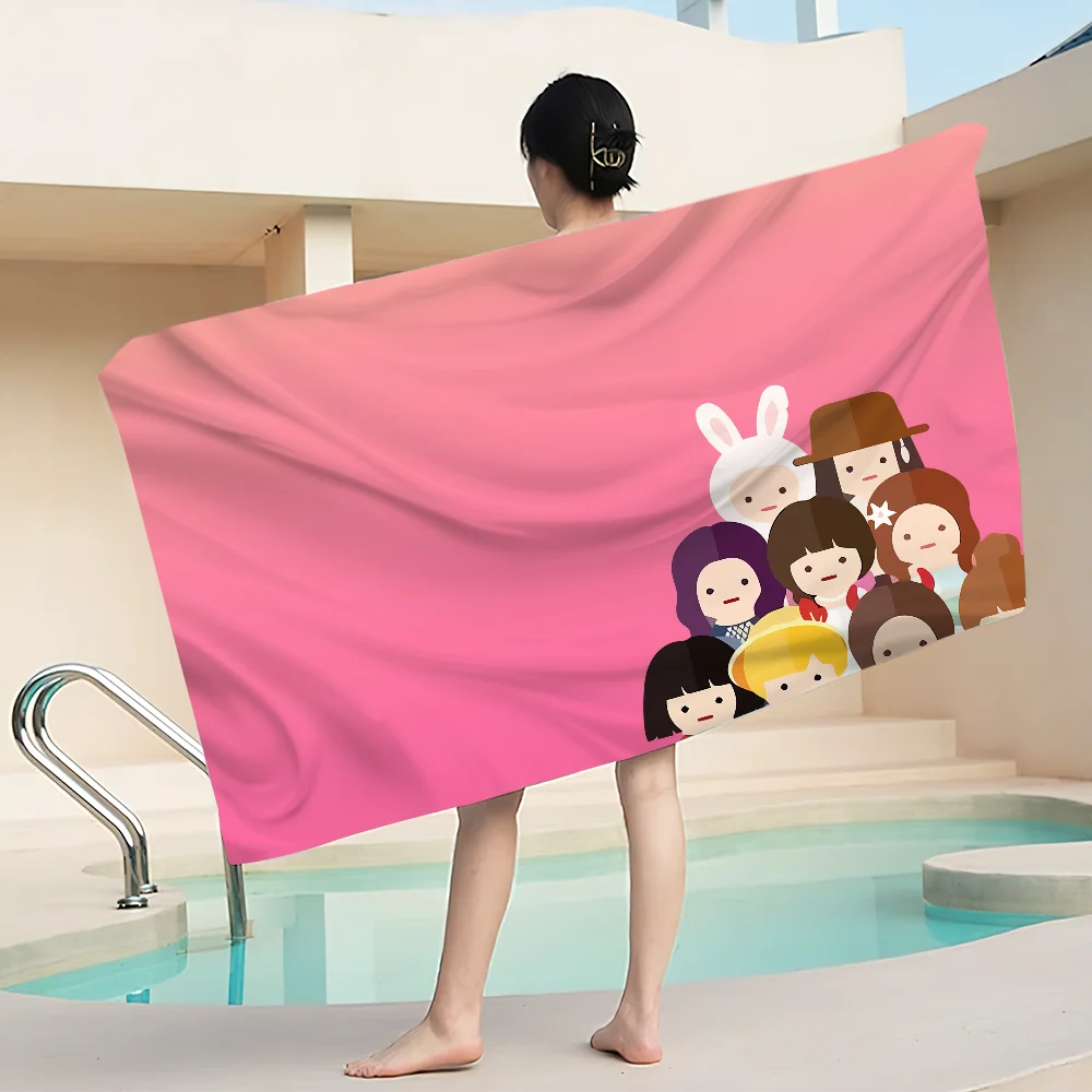 Hot Kpop TWICE Dive Towel Portable Beach Gym Swimming Home Soft Cotton