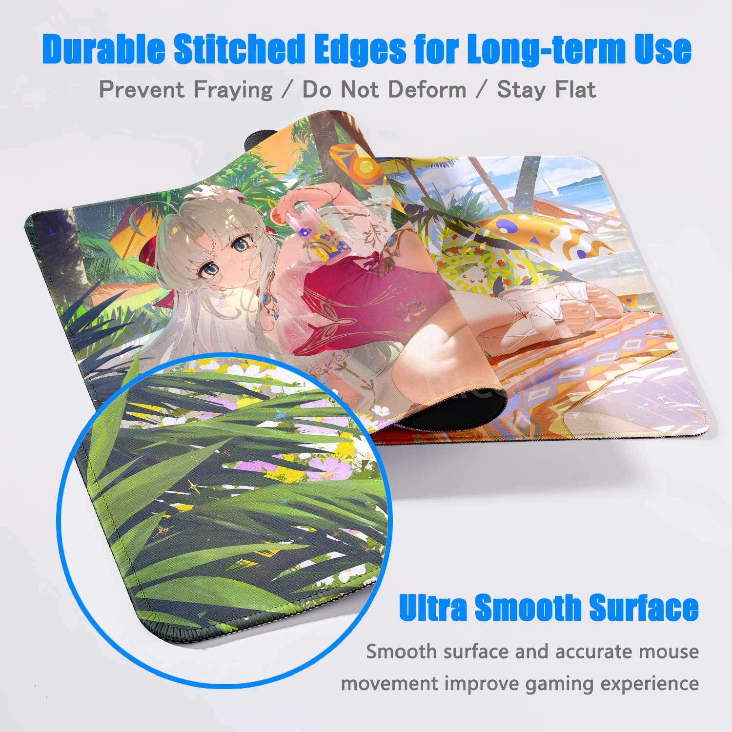 Carlotta Montelli DeskMat Wuthering Wave Mouse Pad Computer da ufficio Tavolo Tastiera Tablemat Gaming Laptop Accessori da scrivania Tappeto