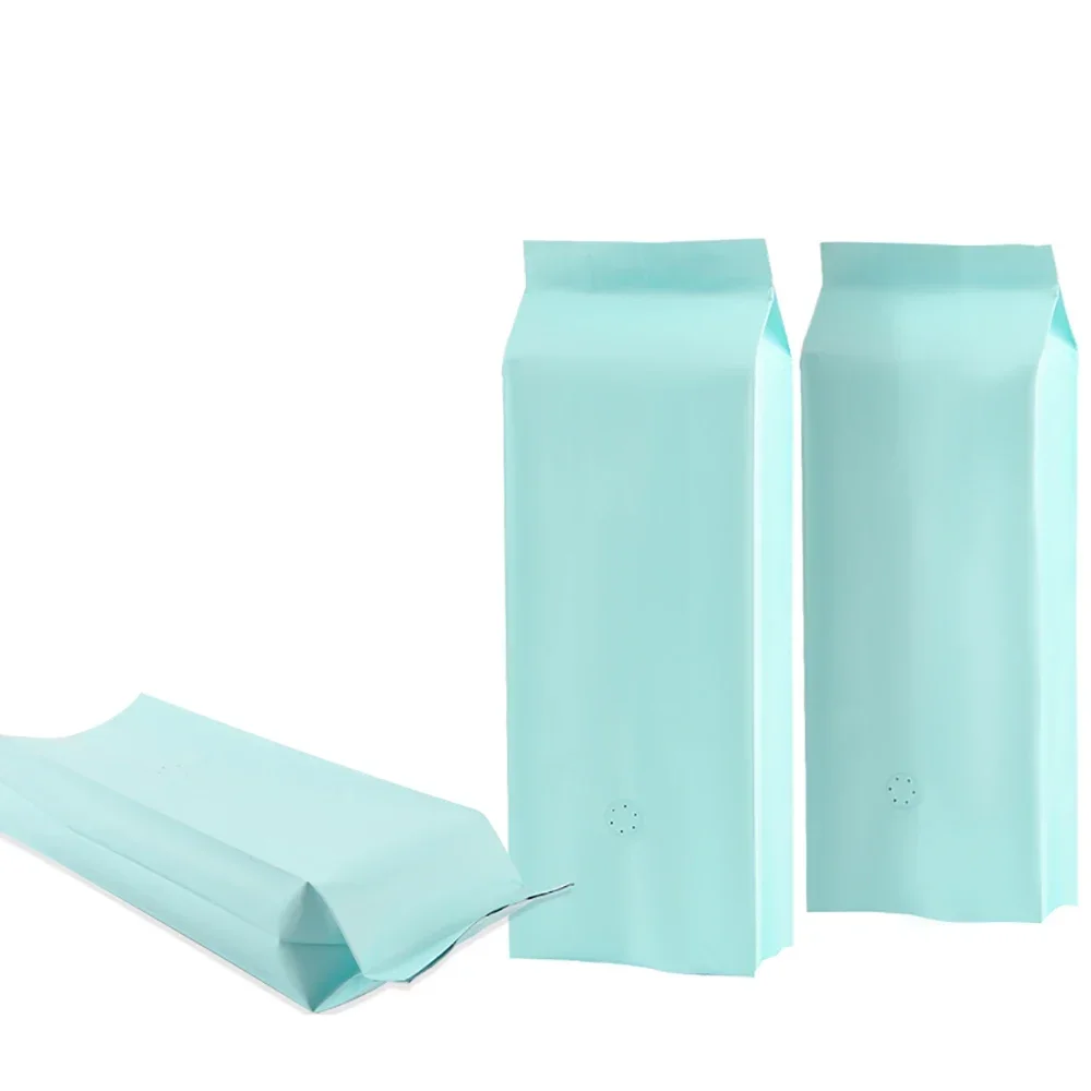 50PCS Moisture Proof Side GussetRoasted Coffee Bag Pouches Flexible Packaging Pouch 250g 500g 1kg Stand Up Tea Bags