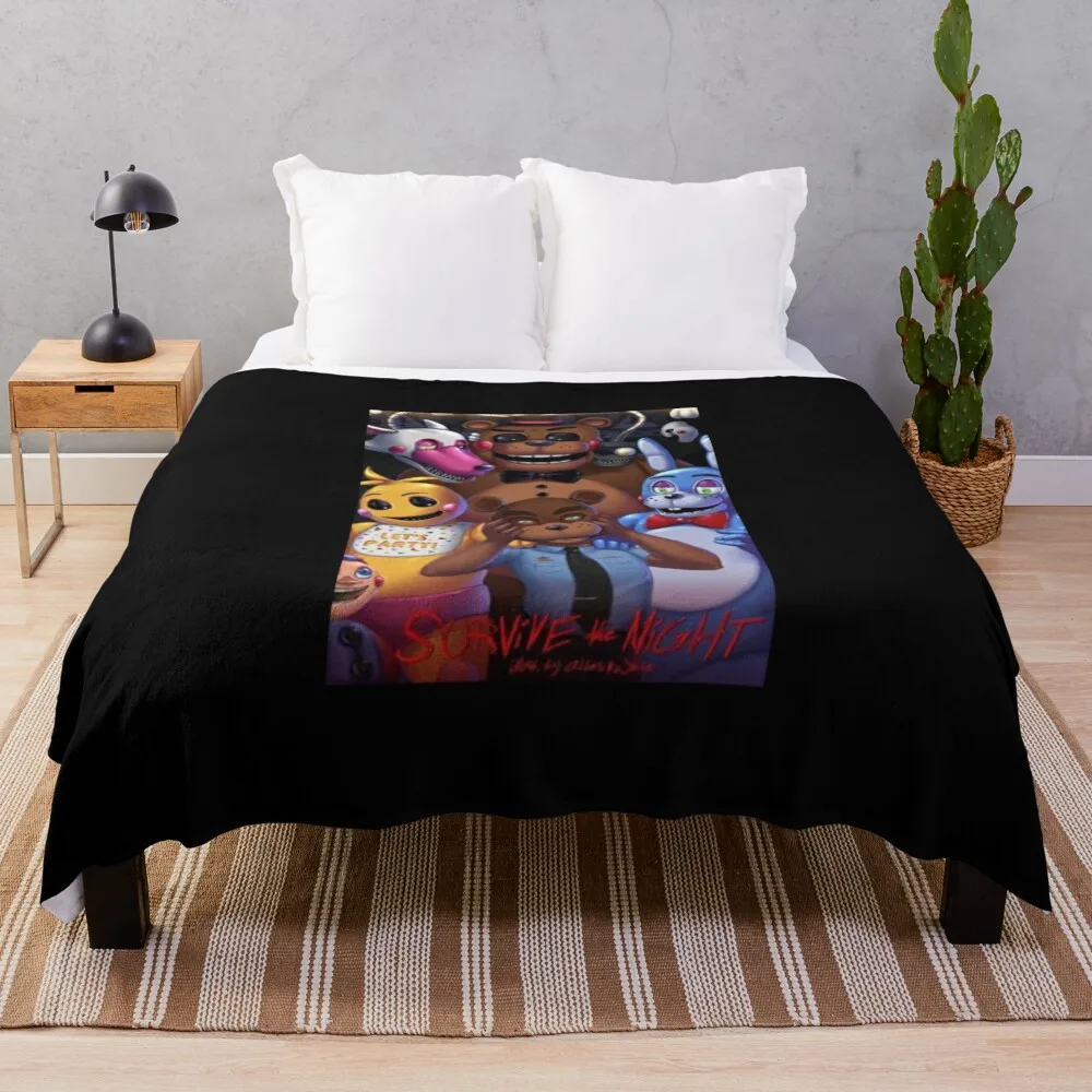 

Mike Schmidt (Fnaf) Throw Blanket Multi-Purpose Luxury Designer Blankets