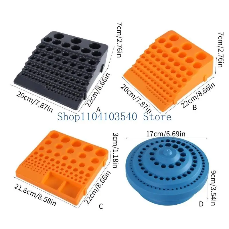 02DC Drill Bit and Milling Cutter Holder Case, Waterproof and Shockproof Storage Case for Tool