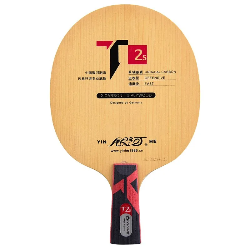 Original YINHE T2 S Hinoki Carbon Table Tennis Blade Racket Loop Offensive T2S T-2S Speed Spin Ping Pong Bat Paddle