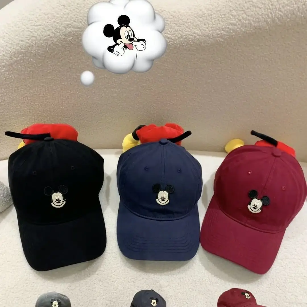 Miniso cute Mickey butt hat baseball hat parent-child super cute spring and summer cartoon new thin quick-drying baseball cap