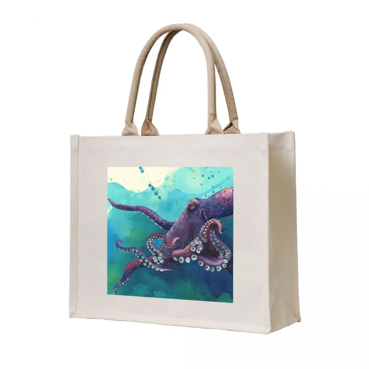 

Purple Octopus Hovers Tote Bag cloth bag woman Cloth bags Shopper Gift bag