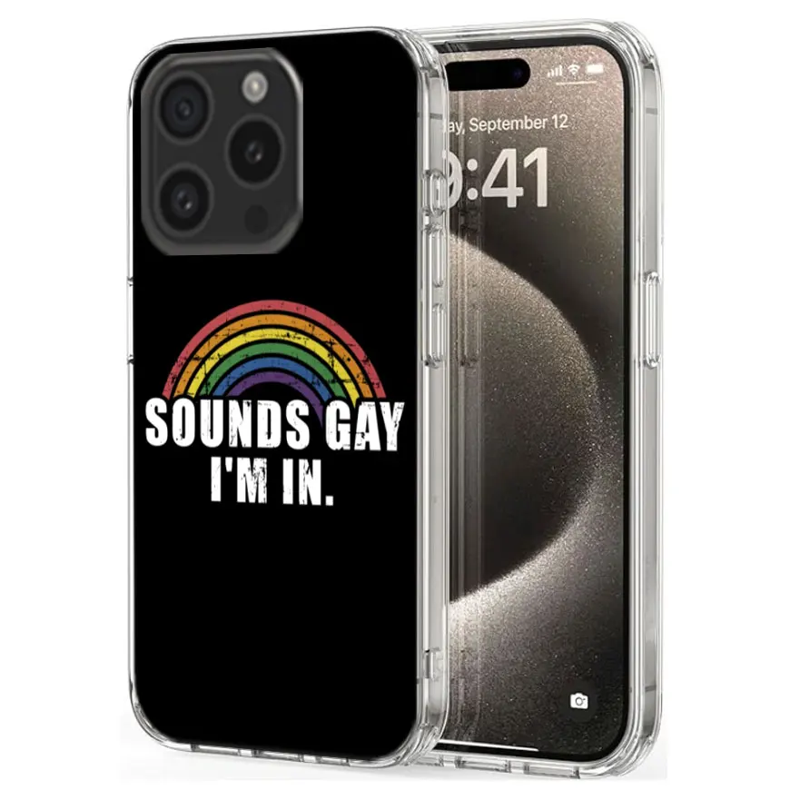 Gay Lesbian LGBT Rainbow Pride ART Clear Phone Case For Apple iPhone 12 13 Mini 11 14 15 16 Pro Max Cover XS MAX XR Soft