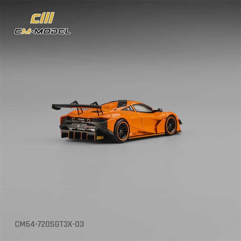 CM MODEL 1:64 Papaya Orange 720SGT3X Diecast Model Car