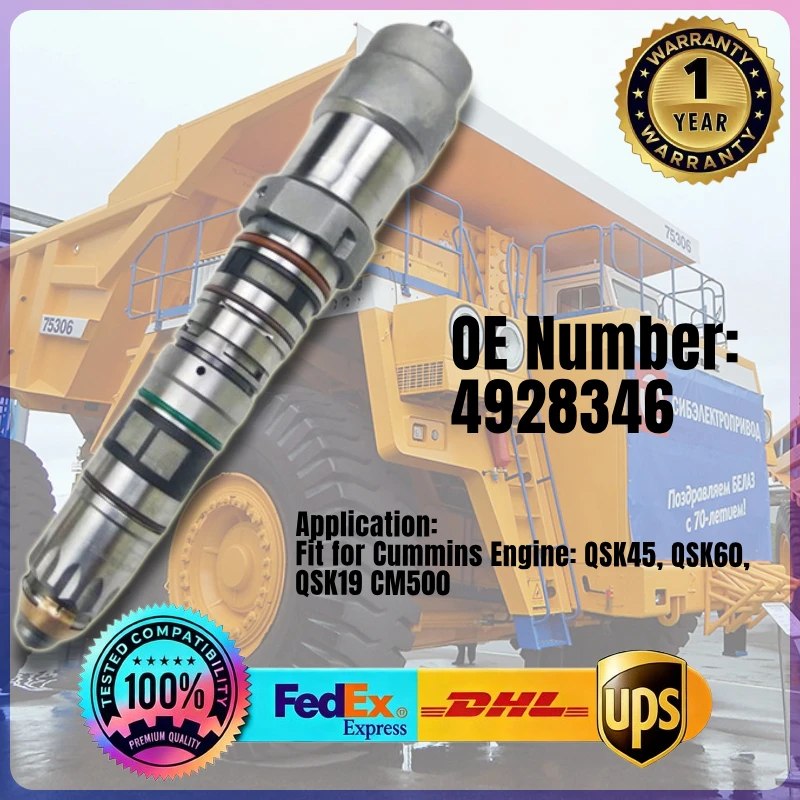 

Топливная форсунка 4928346 для двигателей Cummins QSK19, QSK45, QSK60