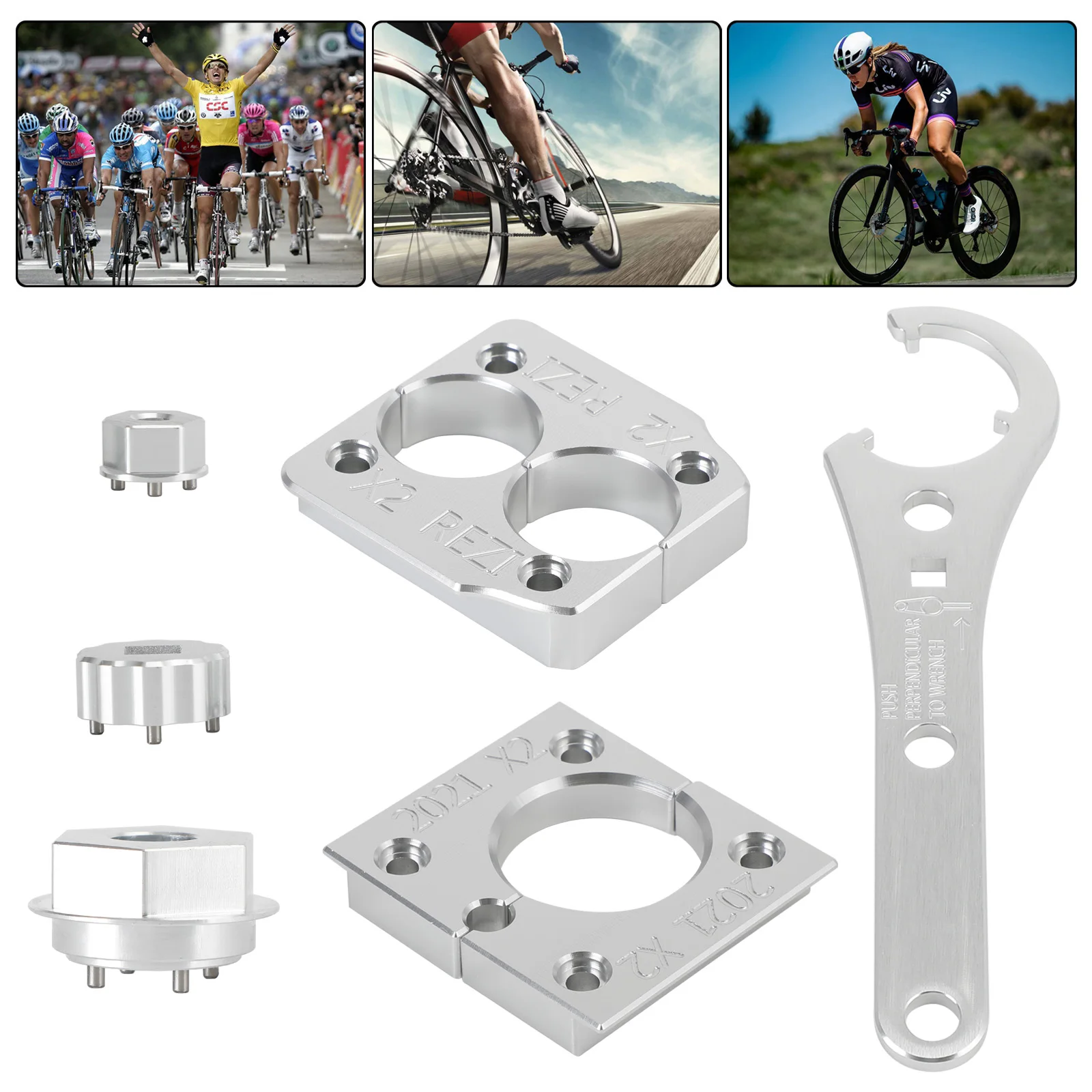 

Набор инструментов для восстановления поплавкового амортизатора, зажим для тисков + уплотнительная головка + 4-контактные гнезда для Fox X2 2021