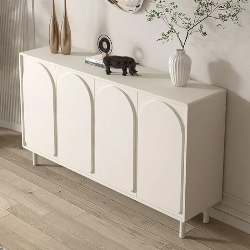 Home Kitchen Furniture Display Cabinet Sideboard Sideboards Button Showcases Alacena Credenza Vitrinas Dining Room China White