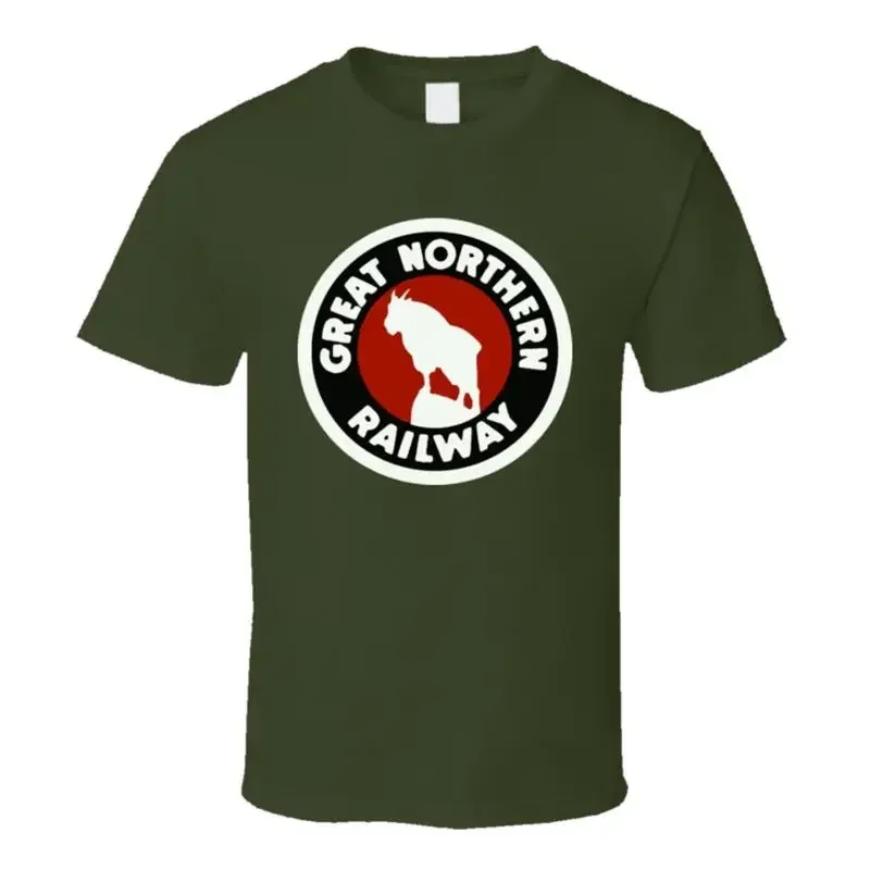 Great Northern Railway Railroad Logo T Shirt