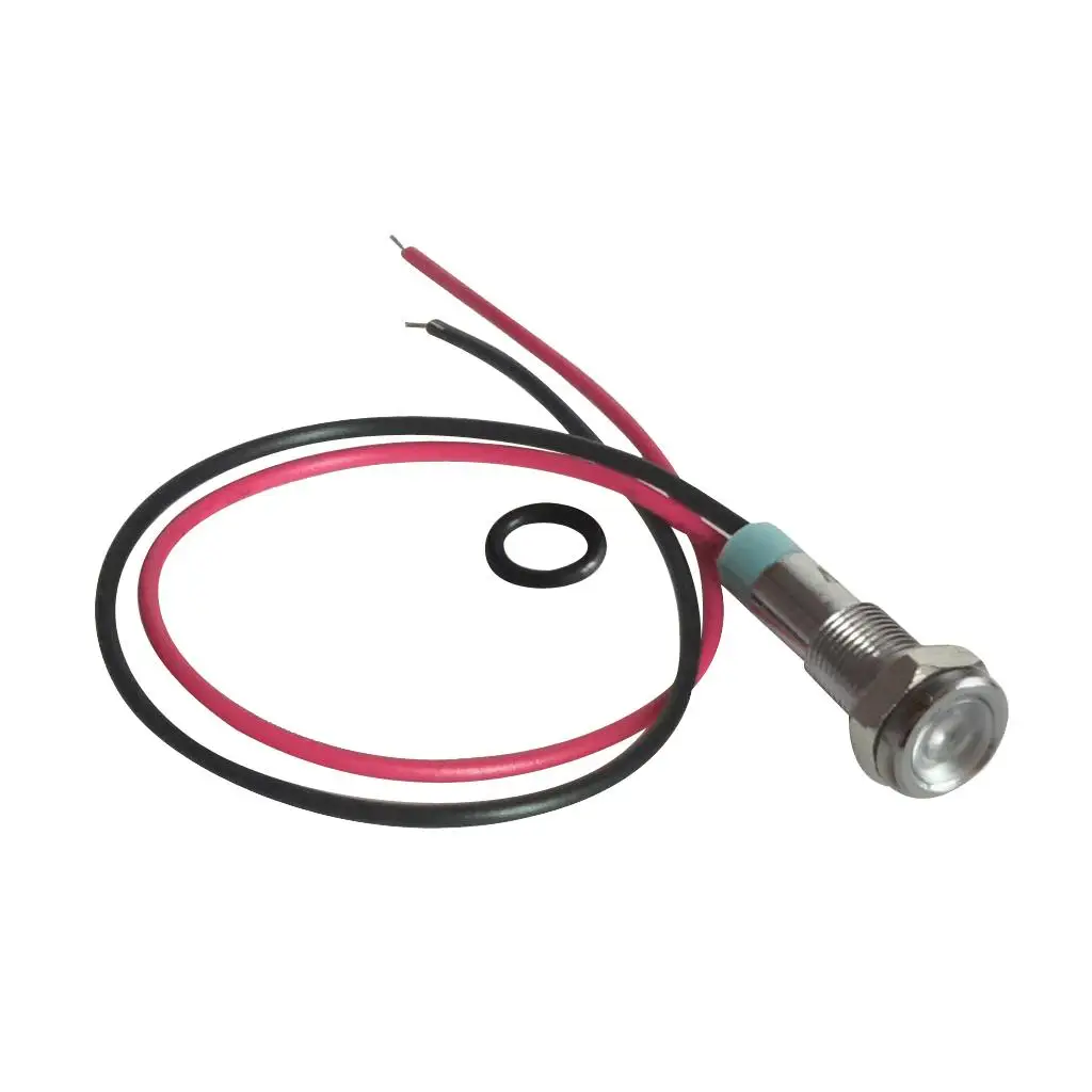 220V 6Mm Metalen Led Dashboard Waarschuwingslicht Auto Paneel Indicatielampje