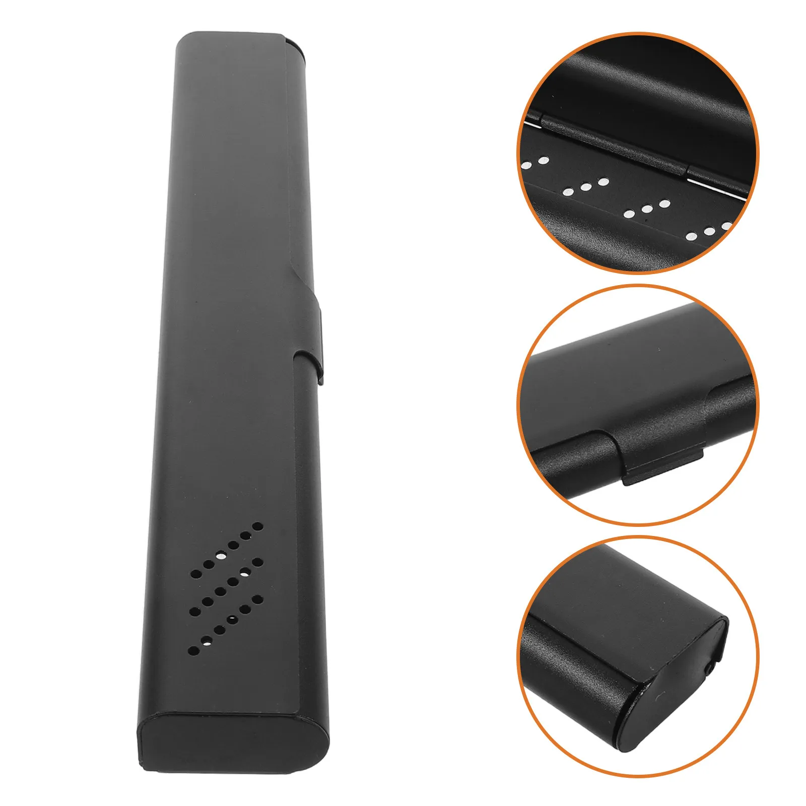 Aluminum Toothbrush Case Silver Portable Holder Manual Toothbrush Container Travel Slim Ventilated Compact Dustproof for Camping