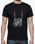 Funny Camera Printed Photographer T-Shirt. Summer Cotton O-Neck Short Sleeve Mens T Shirt New S-3XL