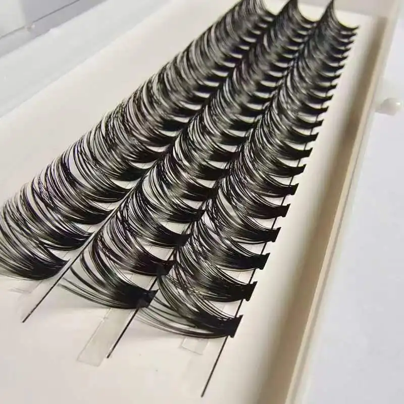 Schwarz weich natürlich 40d einzelne Wimpern Verlängerung Faux Nerz Wimpern einzelne Cluster Wimpern verlängerung Make-up Zilien Hotting – Detail 2