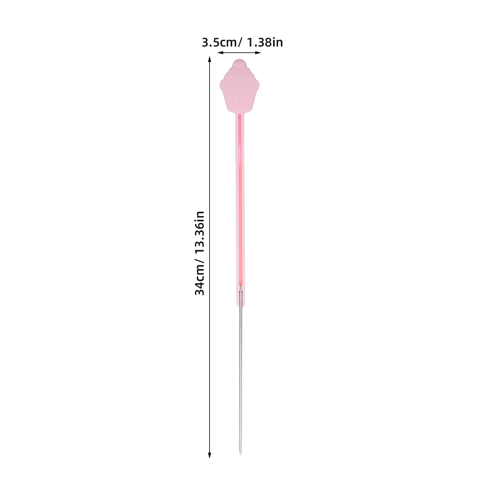 5Pcs Cake Doneness Tester Needle Foldable Baking Probe Skewer Stainless Steel Reusable Dishwasher Safe Bread Cupcake Muffin