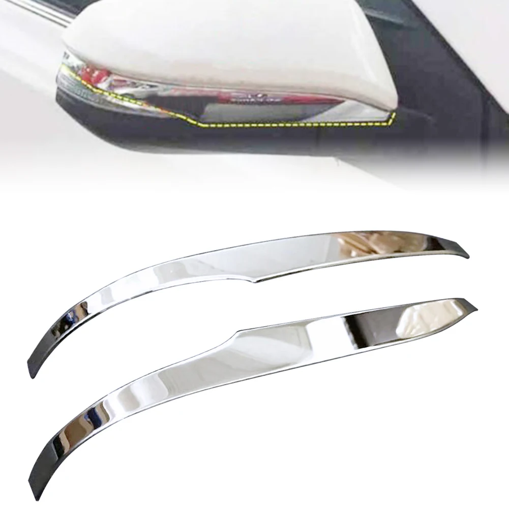 ABS Chrome Side Rearview Mirror Decoration Molding Trim For Toyota Voxy R80 2018 2019 2020 Car Styling Accessory