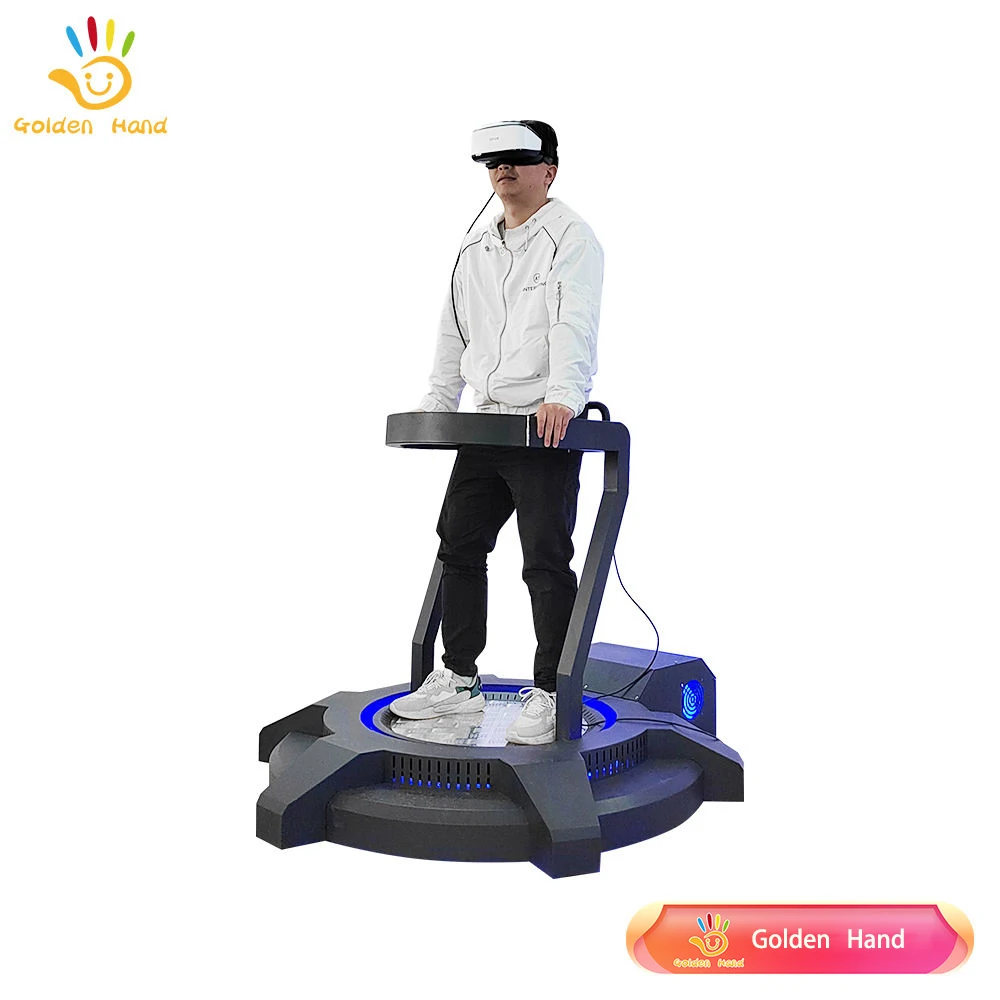 Golden Hand 9D VR Electric System Indoor Outdoor Commercial Metal Roller Coaster Virtual Reality Equipment Standing Platform