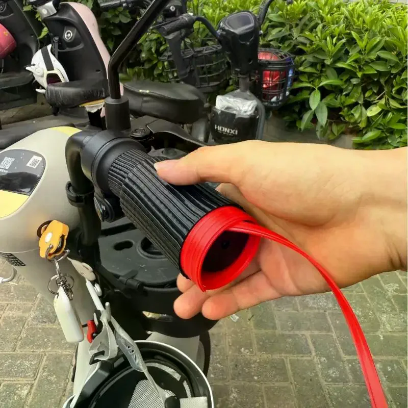 1 Pair Universal Self Shrinking Non-Slip Motorcycles Grip Covers Sleeve Protector Cover Motorcycle Silicone Handlebar Cover