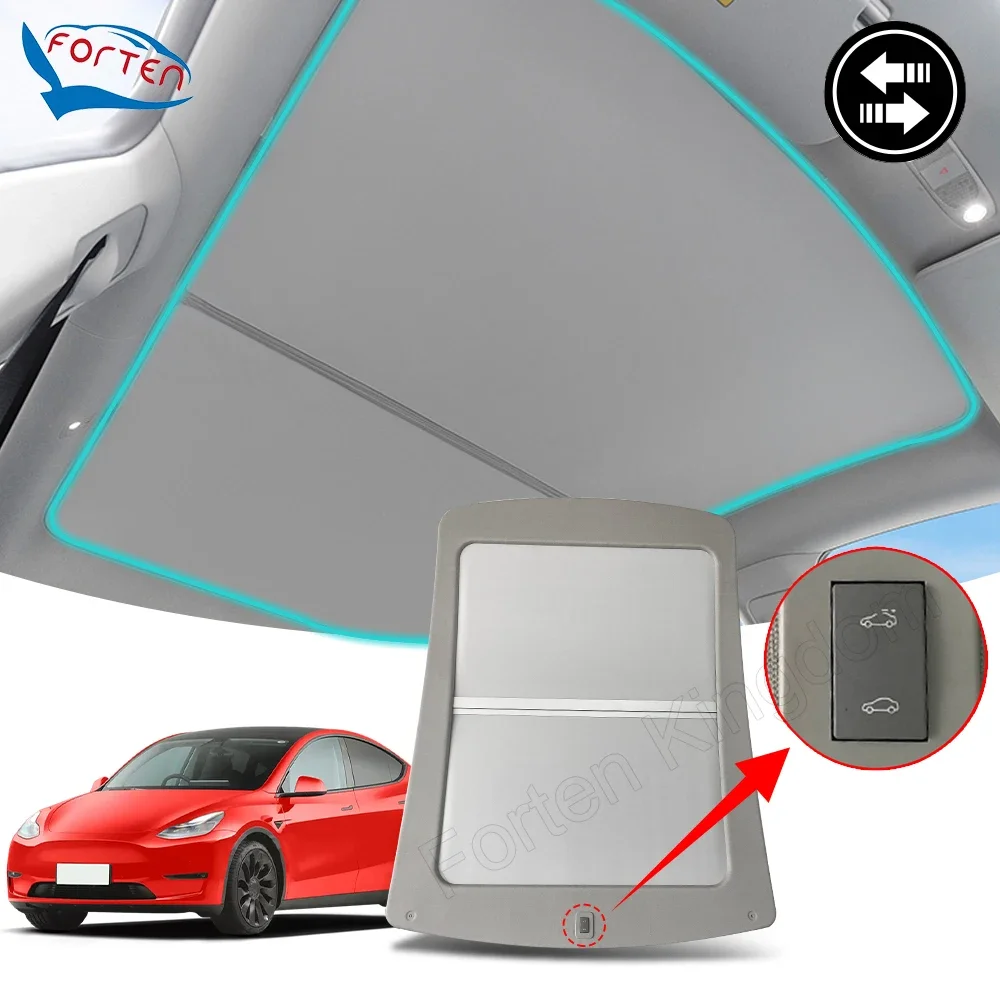 Automatic Electric Sunroof Sunshade Close Open Module System Car Interior Accessories Decoration for Tea Model