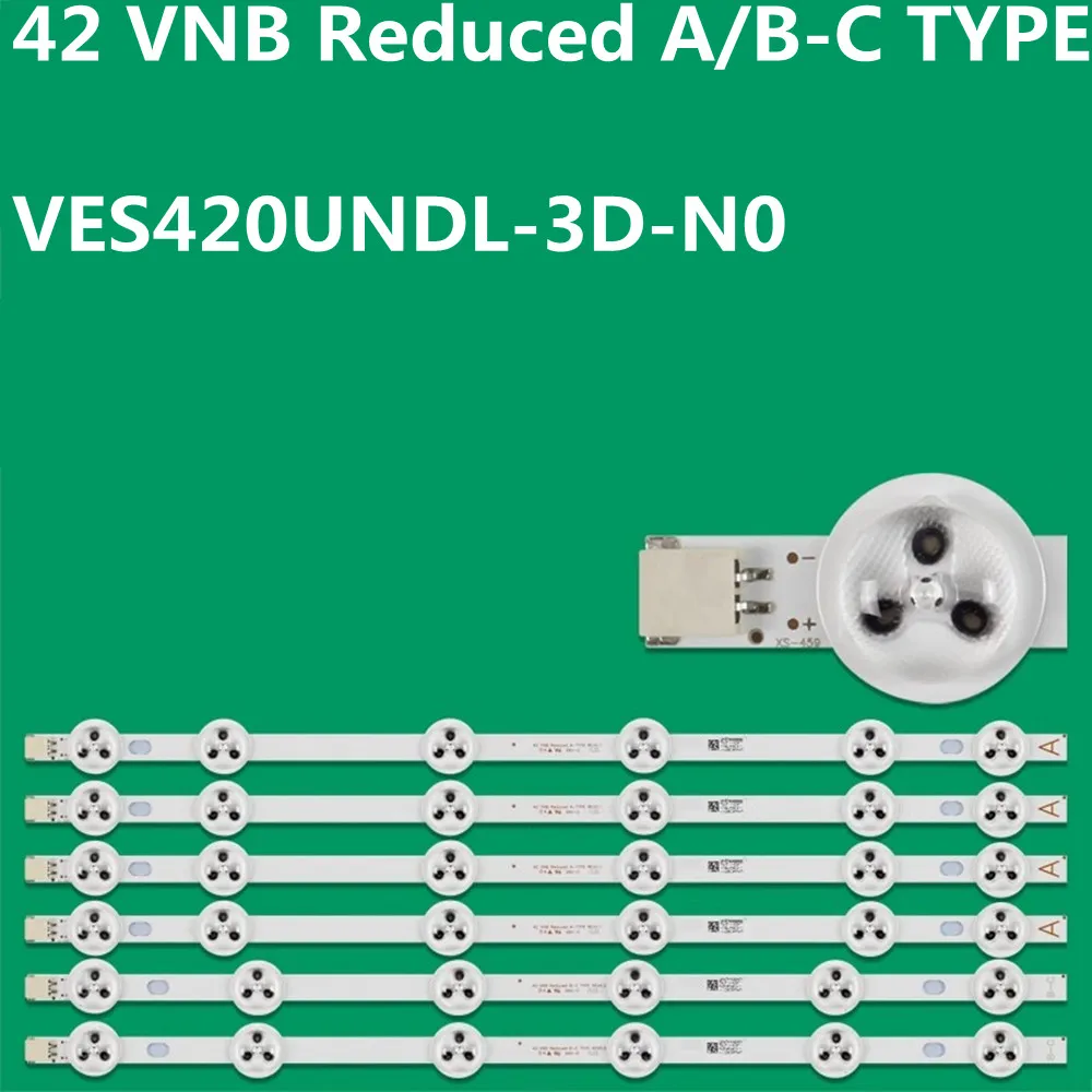 

New 15kit LED Strip 42 VNB Reduced A/B-C TYPE VES420UNDL-3D-N0 42HXT12U 42HXT42U VESTEL 42FA5000 42FA8000 42PFS5500 LED42F7275