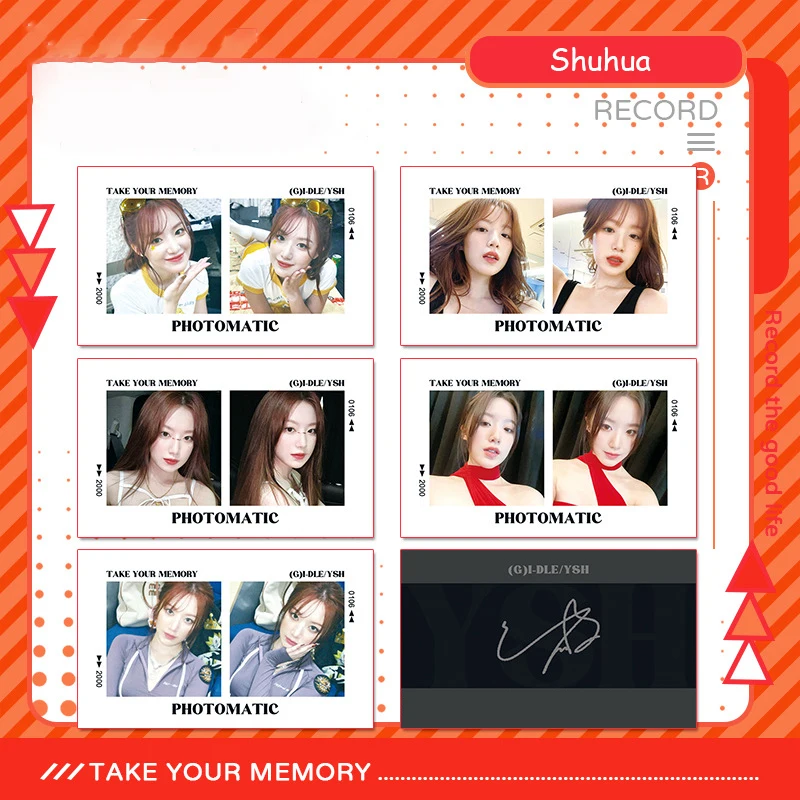 5 Stks/set Kpop Mieyeon Yuqi Neem Je Geheugen Ansichtkaarten Shuhua Soyeon Minnie Mode Dubbele Kanten Fotocards Fans Collectie Geschenken