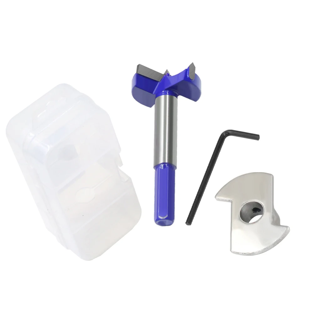 LAVIE Vástago hexagonal 35 mm2 cuchillas posicionador ajustable bisagra agujero broca para carpintería MK0235R