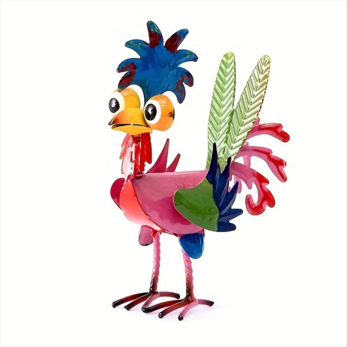 2026 Trend 1pc, Outdoor Strange Metal Rooster, Yard Metal Rooster Decoration, Rooster Decoration Garden Chicken Statue Outdoor