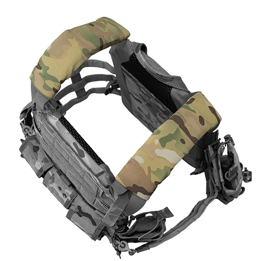 Elastic Shoulder Pads 2 Inch Low Profile Backpack Strap Covers Lightweight Padded Shoulder Tactical Vests Backpacks Outdoor Gear