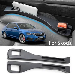 Car Seat Crevice Organizer Storage Seat Gap Filler Strip For Skoda Octavia A5 A7 6Y NJ3 NJ5 RS Kodiaq Superb 1 2 3 Rapid Fabia