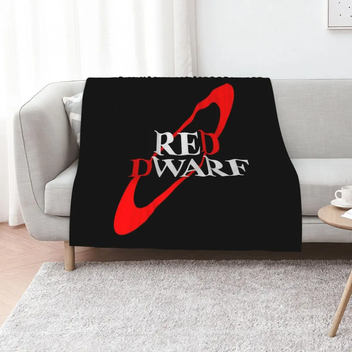 

Red Dwarf Logo Throw Blanket heavy to sleep Soft Hairy Moving Blankets