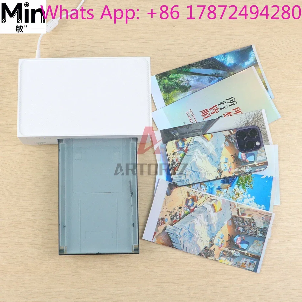 300dpi Portable Mini Thermal Photo Printer | Compact Color Mobile Phone  & Pocket Picture Printer