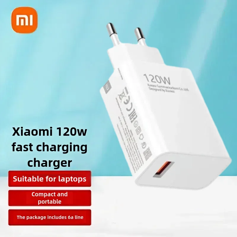 Xiaomi 120W Fast Charger USB Type C PD Cable EU Hypercharge Quick Charge 3.0 Adapter For IPhone Samsung Oneplus Pixel Cellphones