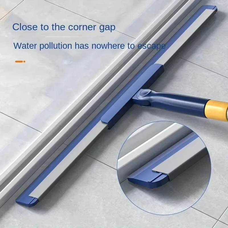 Imagen 3: Escoba escoba telescópica de silicona con mango largo, escoba raspadora, limpiaparabrisas, barrido de suelo, herramienta de limpieza eficiente para el baño del hogar