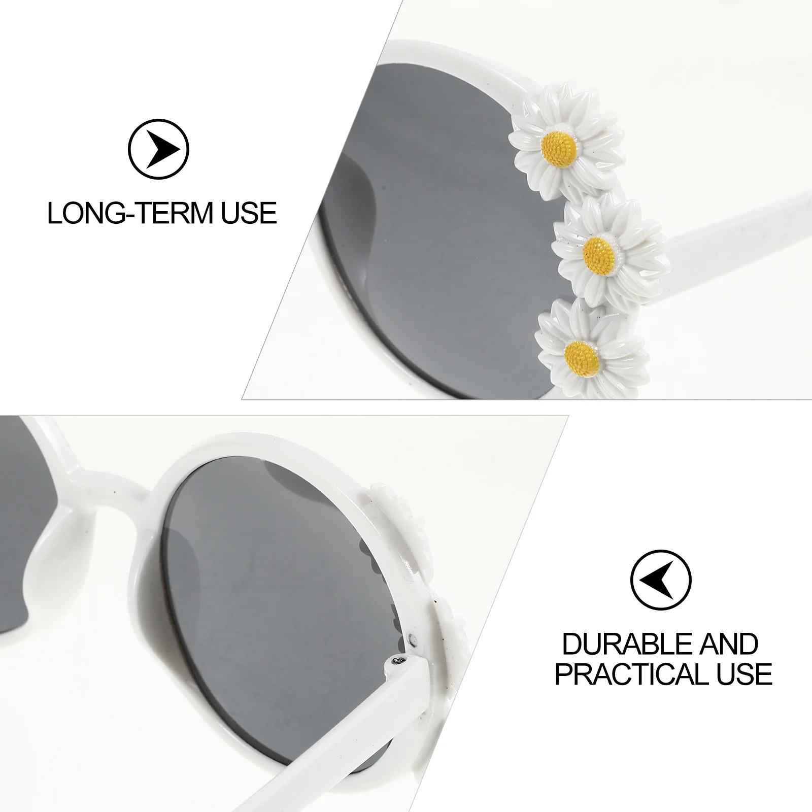 

Flower Glasses Party Costume Sunglasses Funny Tropical Eyewear For Beach Dance Costume Beer Pool Parties Accessory