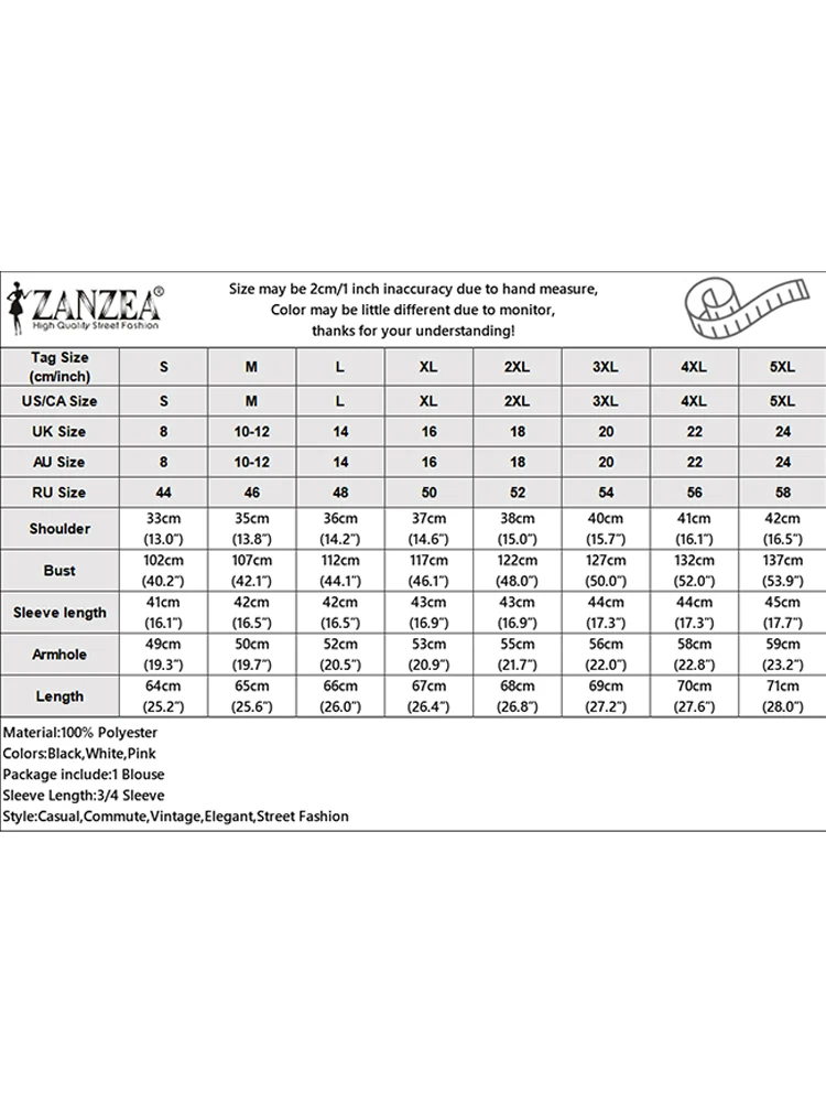 ZANZEA สตรีแฟชั่นแนวทแยงด้านหน้าเสื้อ Elegant ครึ่งพัฟแขนห่อ V คอ Cinch เอว Chemise เดินทาง Tops Streetwear