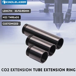 Kindlelaser-CO2 Tubo De Extensão, Terno De Anel De Extensão, Cabeça De Laser, D.D. 24mm Lens Tube para corte a laser CO2 e gravura máquina