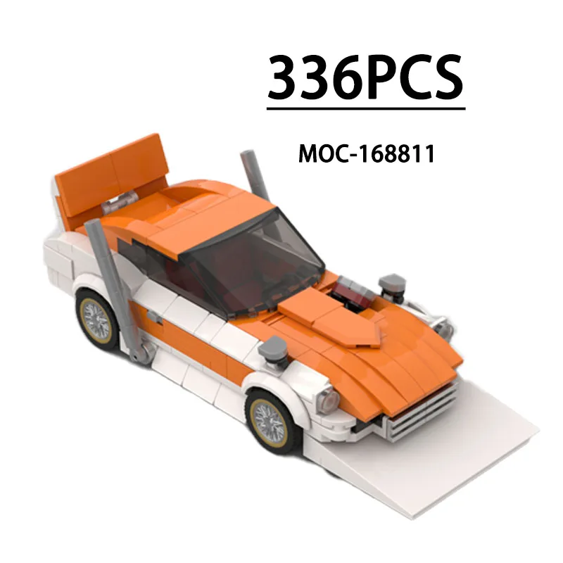 

MOC-168811 Строительный блок, спортивный автомобиль, 8-сеточная модель гоночного автомобиля, 336 шт., детская игрушка на день рождения и Рождество в подарок