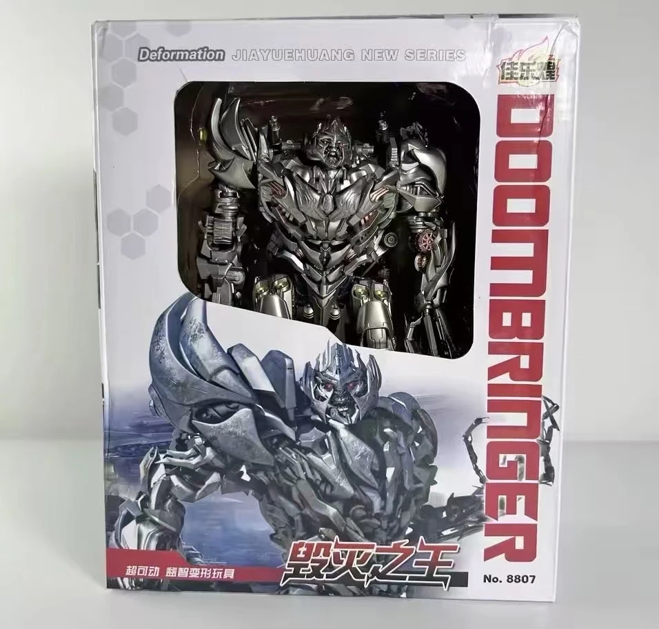 متوفر الآن: لعبة ترانسفورمرز 8807 مطلية بدقة مع مصباح، نموذج ميجاترون من الإصدار السينمائي، روبوت كبير أصلي، مجسم شخصية متحركة، هدية