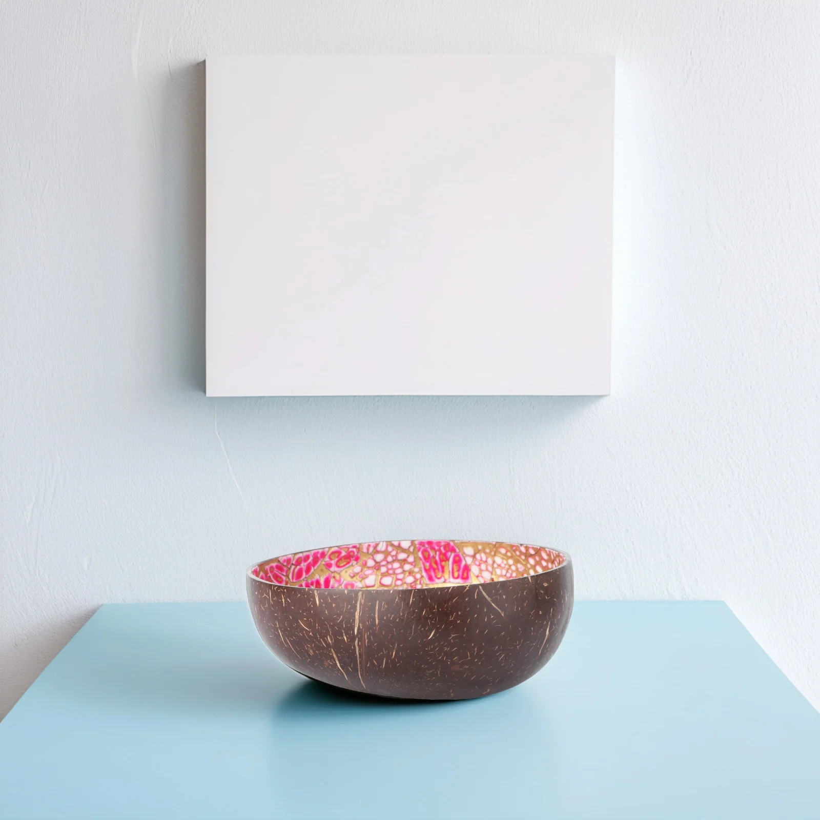 

1Pcs Coconut Key Storage Bowl Home Decoration Desktop Tray Candy Nut Holder Lightweight Eco Friendly Patterned Interior