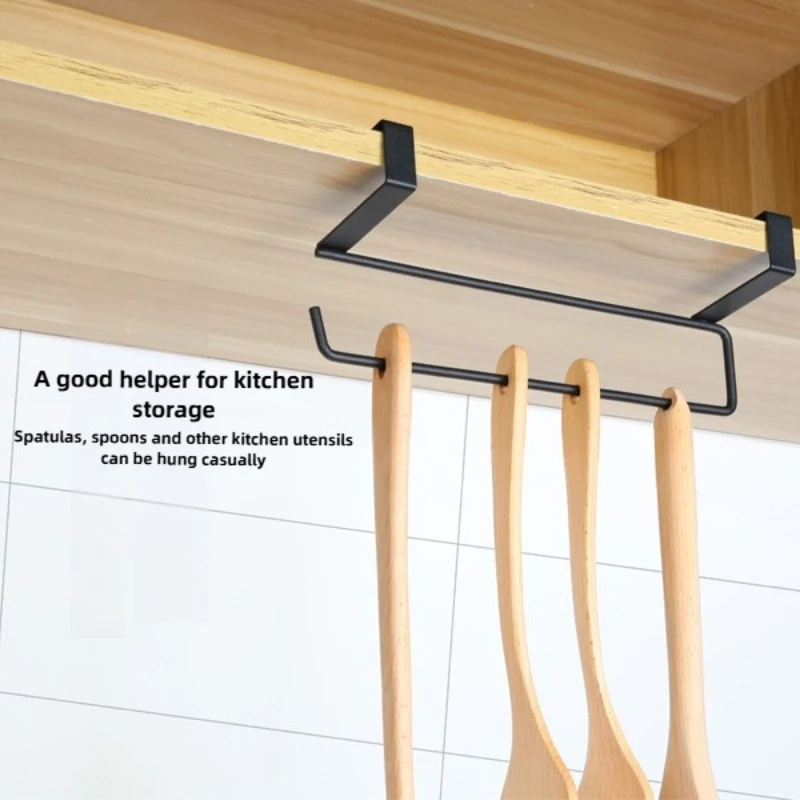 Kitchen paper towel rack, cabinet storage hanger, desktop clutter storage rack, metal wardrobe organization, wall hanger