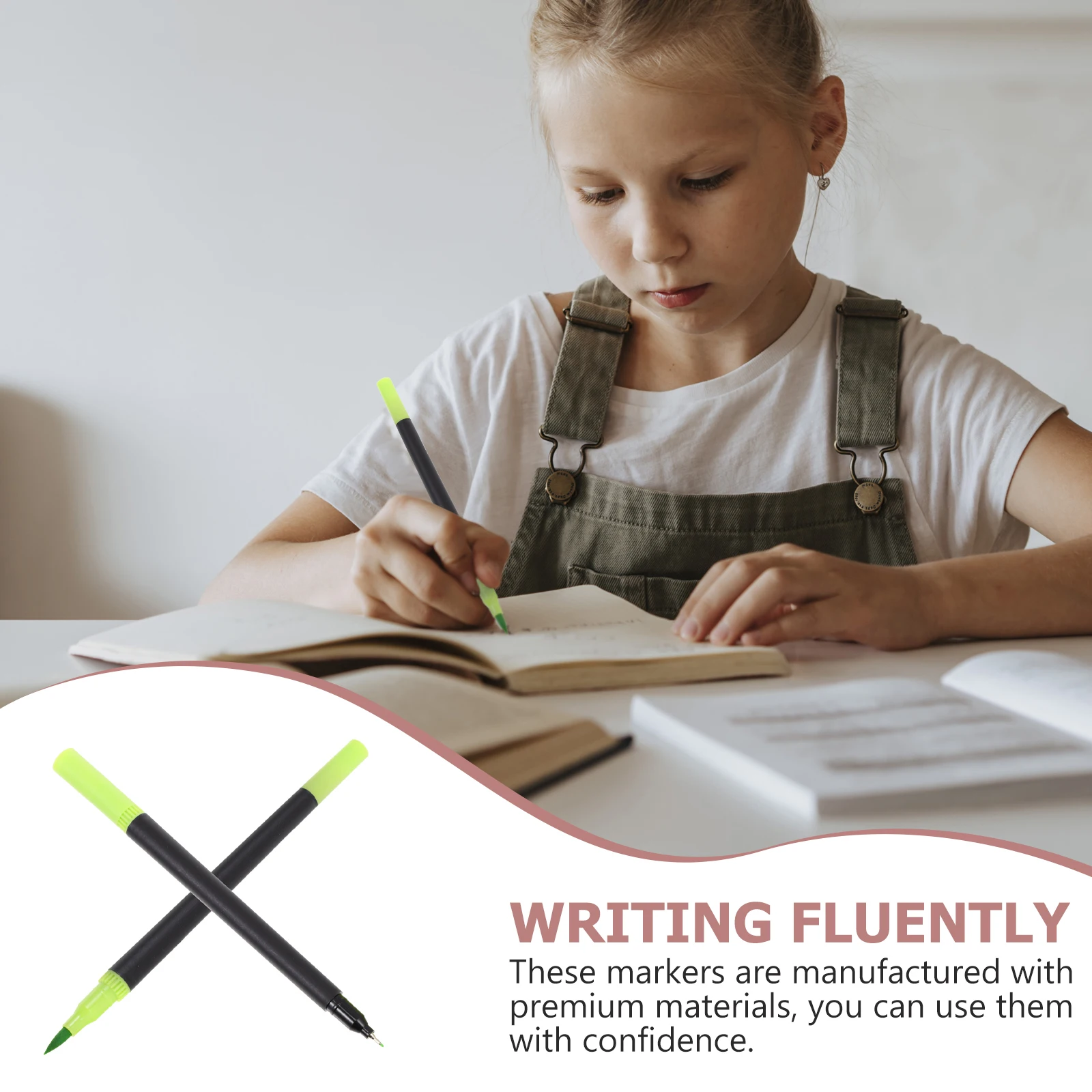 

48Pcs Watercolor Marker Set Dual Tip Marker Pens Fine Tip Dual-Headed Drawing Markers for Coloring Sketching Painting